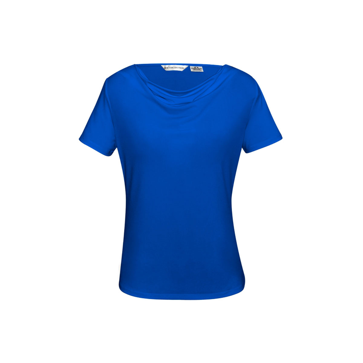 Ladies Ava Drape Knit Top-Electric Blue