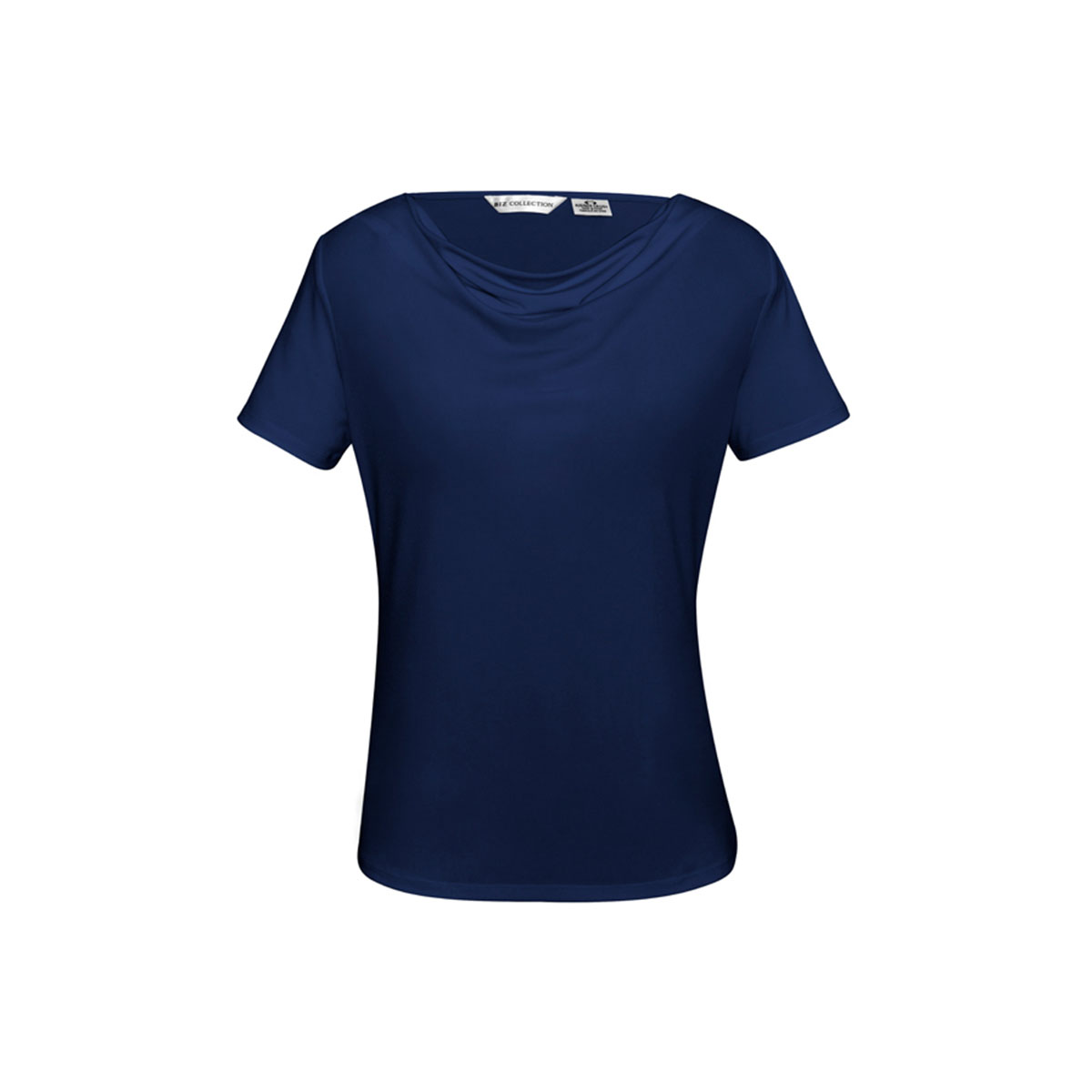 Ladies Ava Drape Knit Top-Midnight Blue