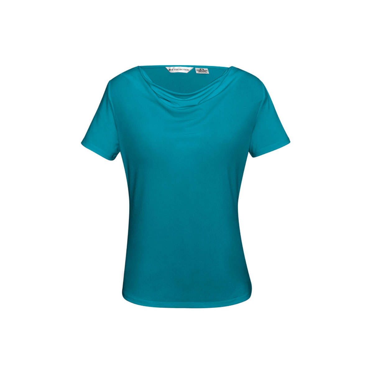 Ladies Ava Drape Knit Top-Teal