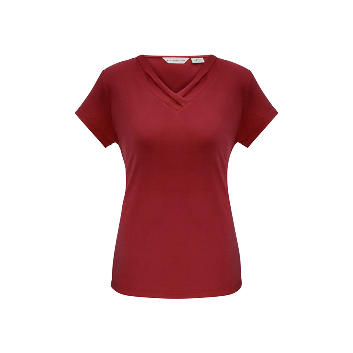 Ladies Lana Short Sleeve Top-Cherry