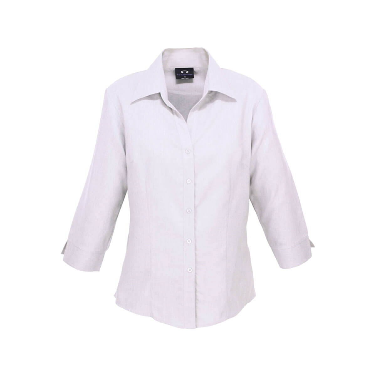 Ladies Plain Oasis 3/4 Sleeve Shirt-White