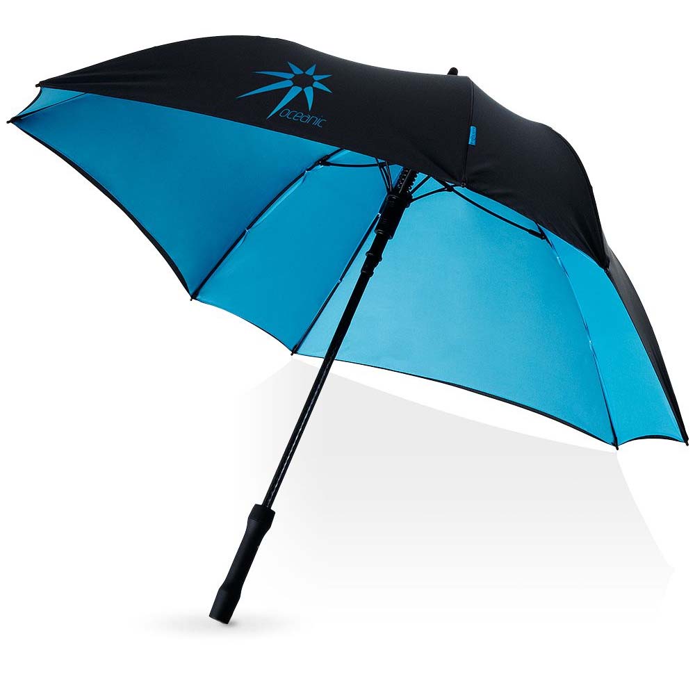 Marksman 23 inch Square Automatic Umbrella-Black + PMS801c