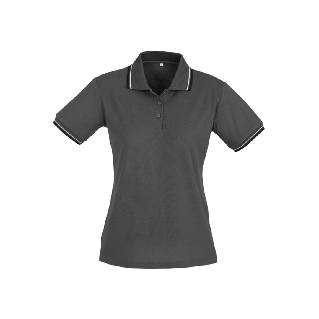 Ladies Cambridge Polo-Steel Grey / Black / White