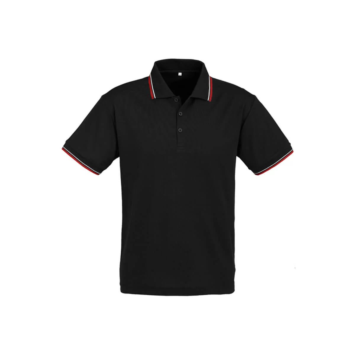 Mens Cambridge Polo-Black / Red / White