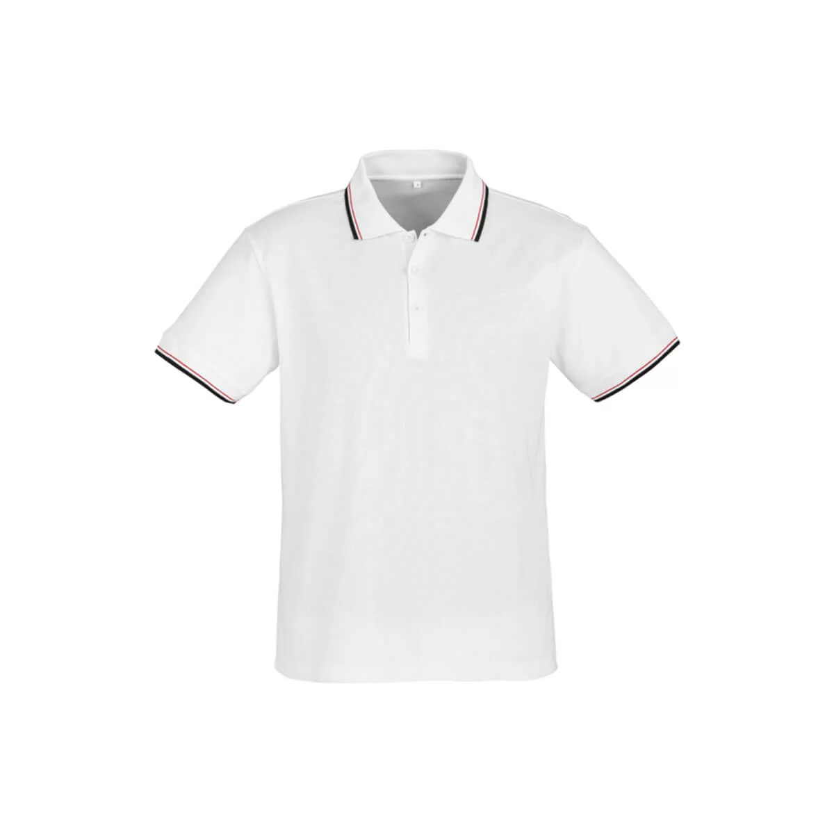 Mens Cambridge Polo-White / Black / Red