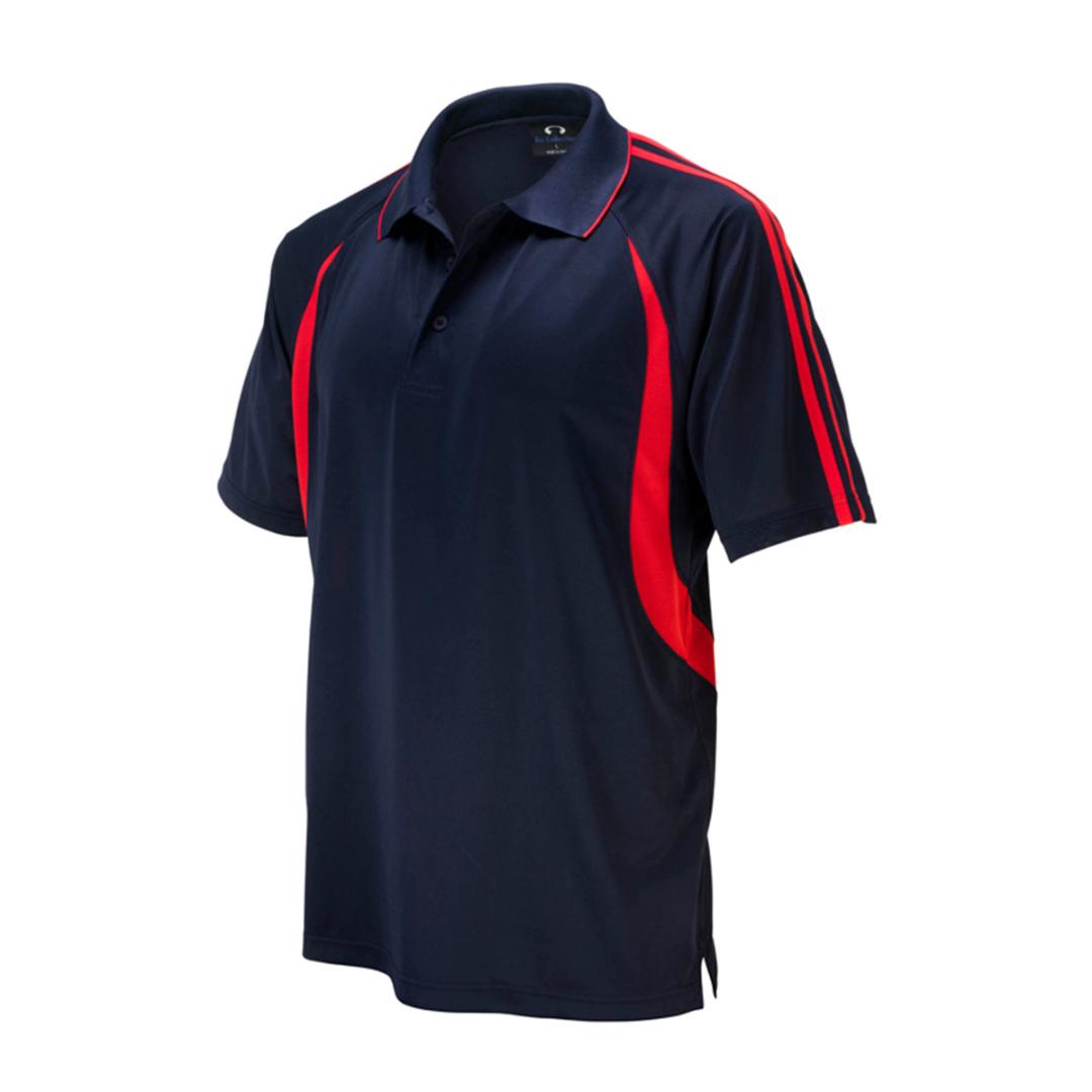 Mens Flash Polo-Navy / Red