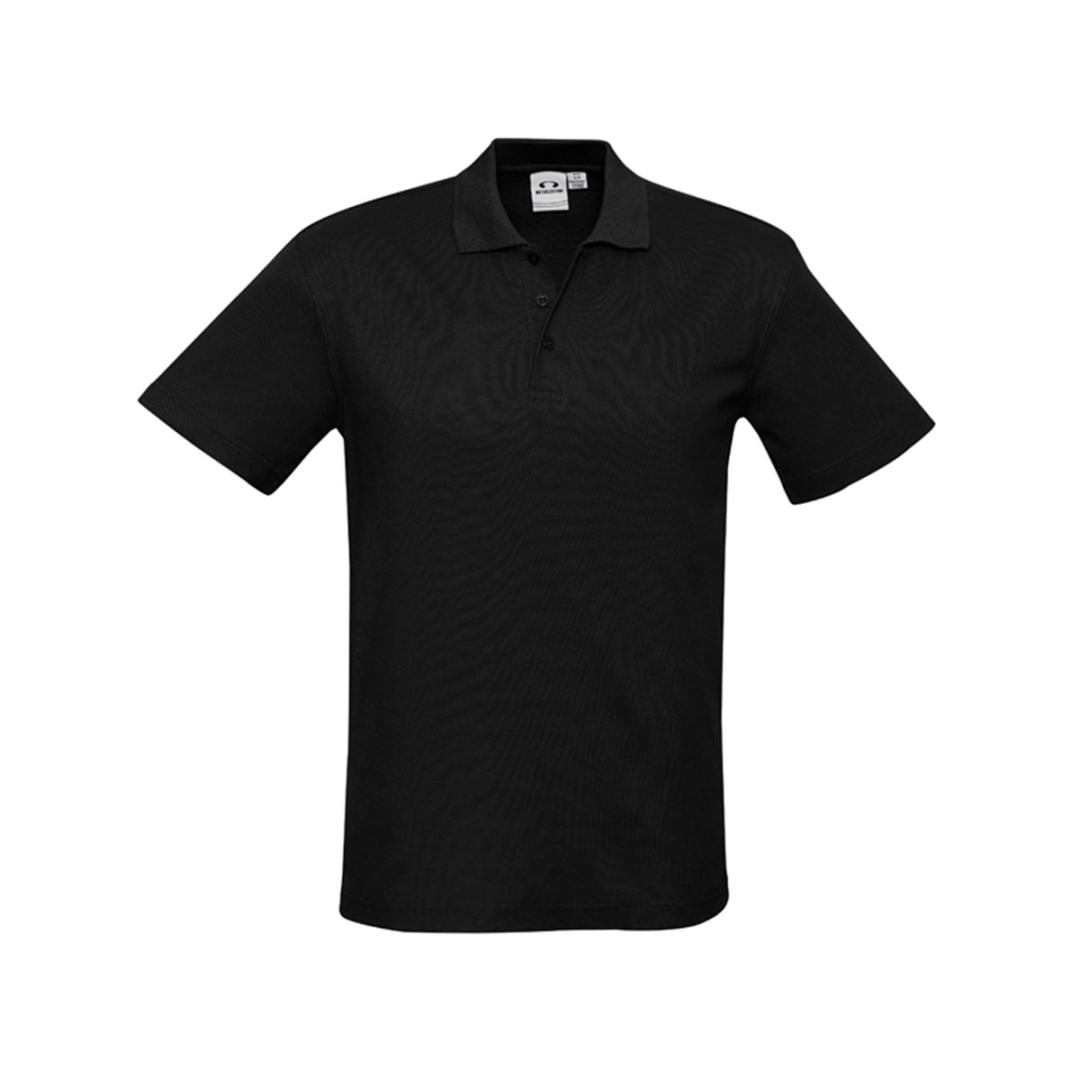 Mens Crew Polo-Black