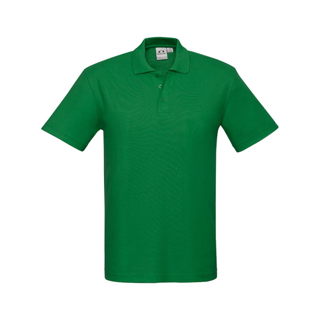 Mens Crew Polo-Kelly Green