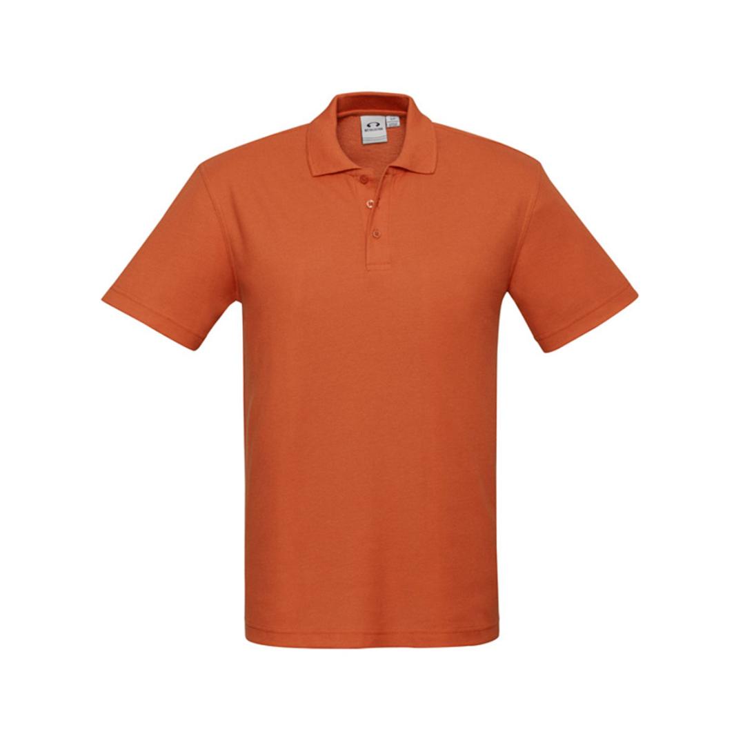 Mens Crew Polo-Orange