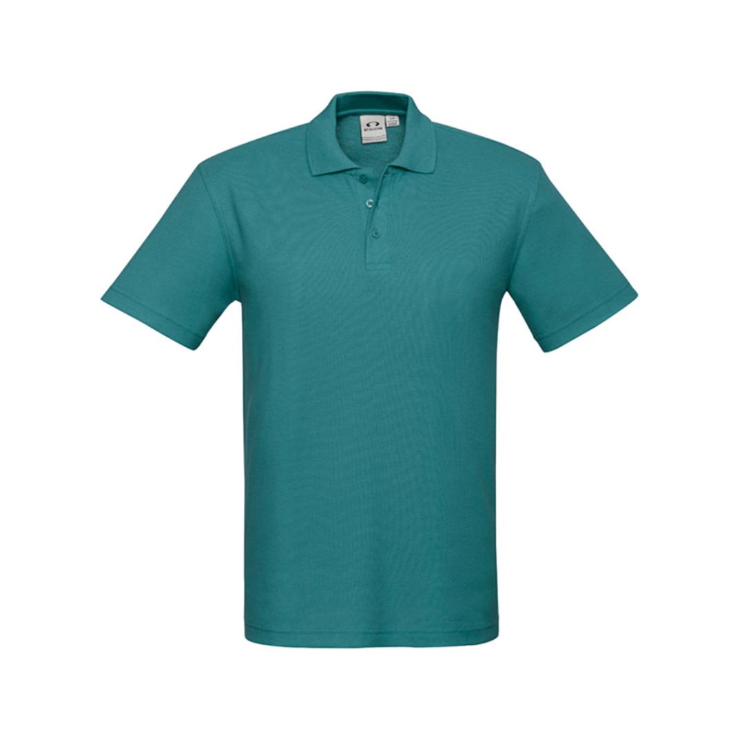 Mens Crew Polo-Teal