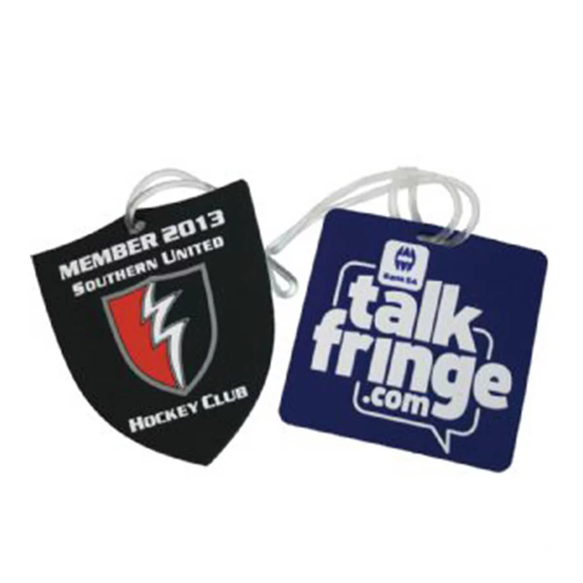 Custom-shape PVC Luggage Tag – Basic Design-Available in any PMS colour.