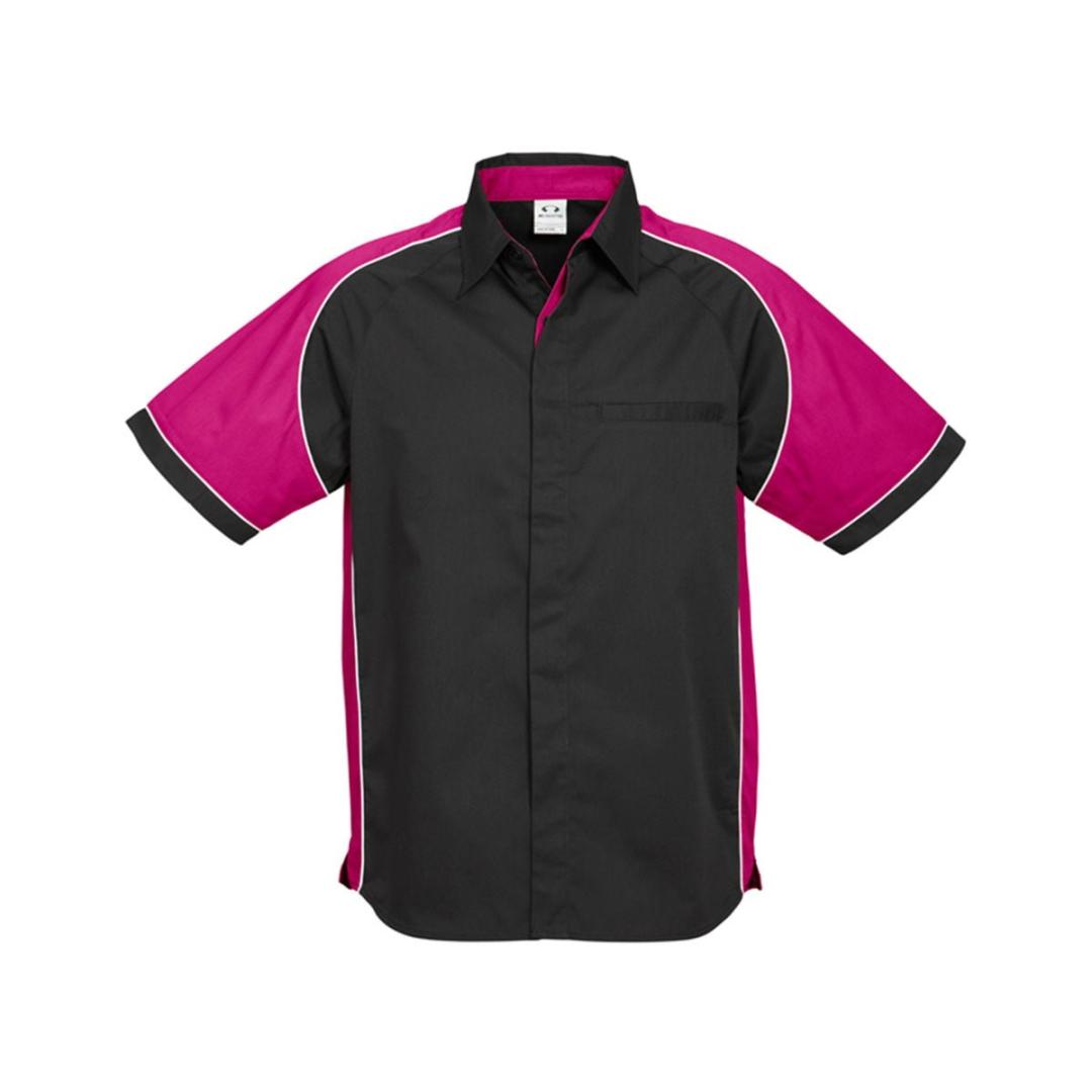 Mens Nitro Shirt-Black / Magenta / White