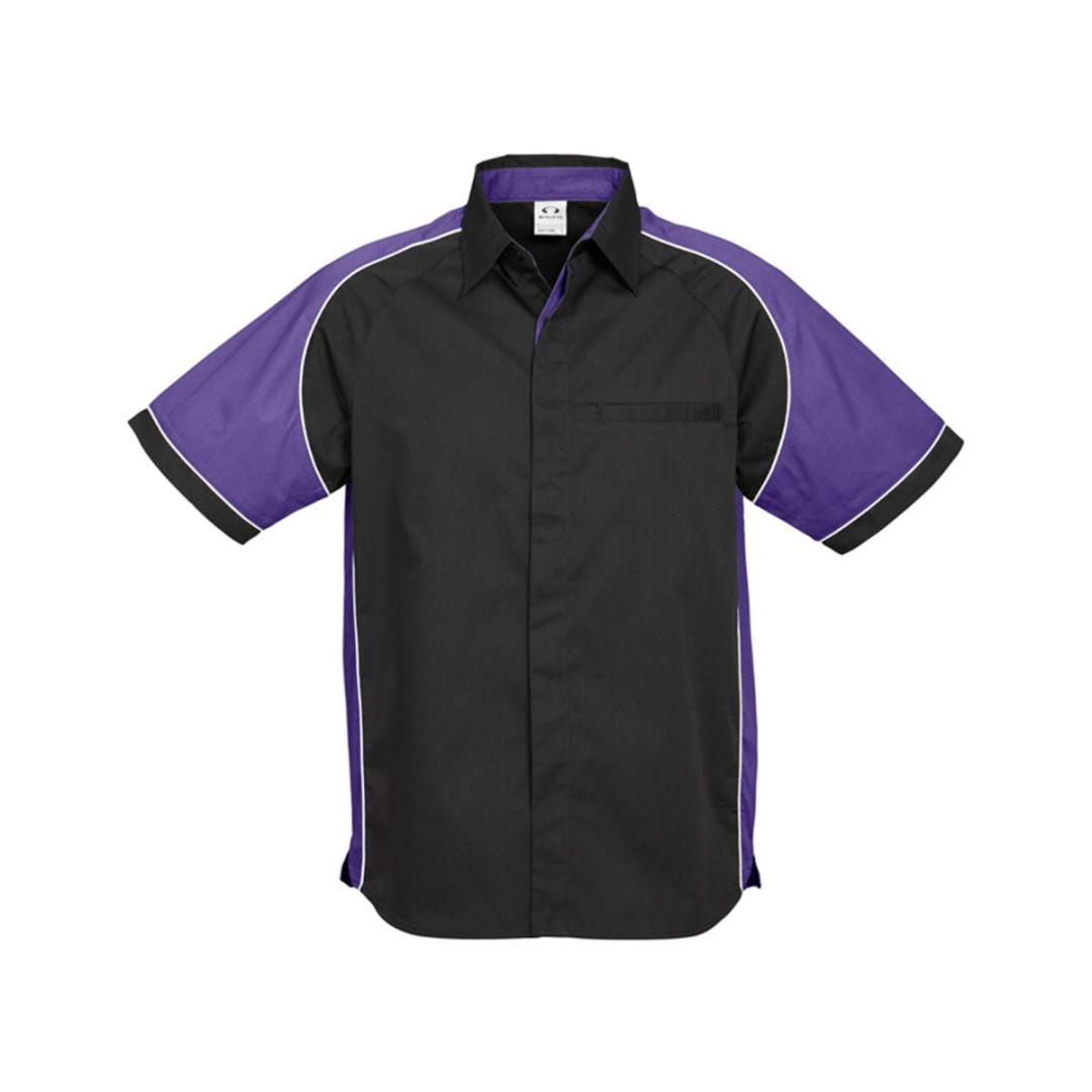 Mens Nitro Shirt-Black / Purple / White