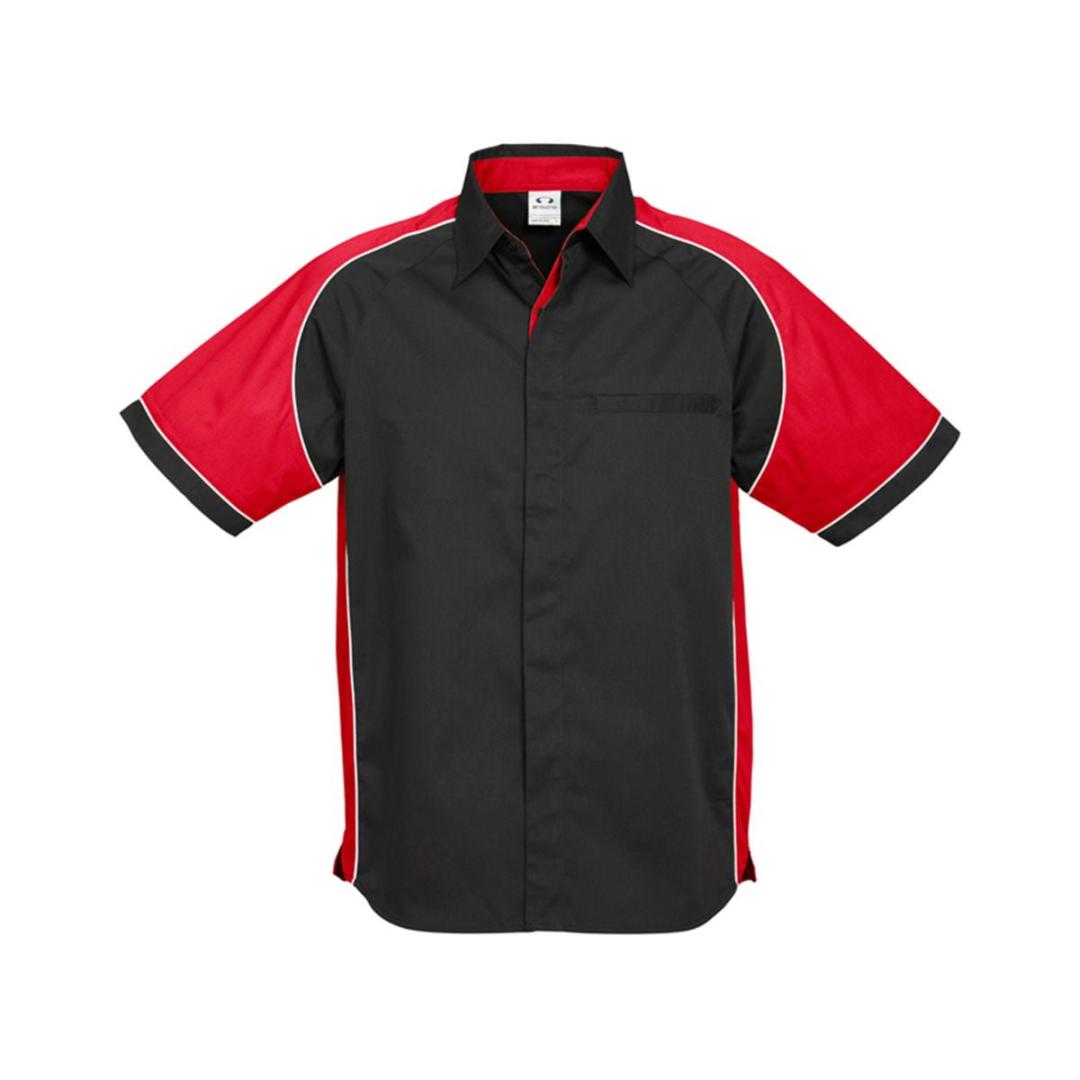 Mens Nitro Shirt-Black / Red / White