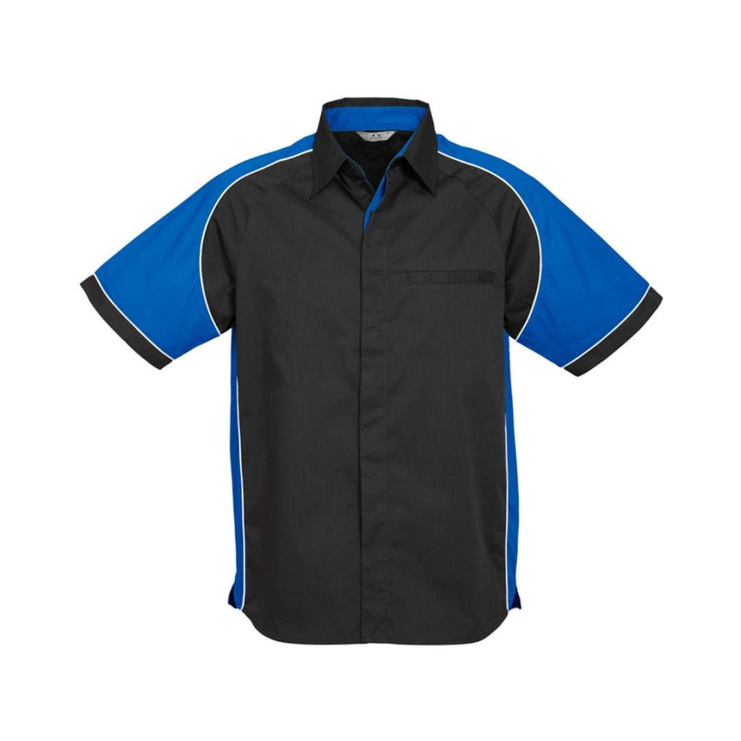 Mens Nitro Shirt-Black / Royal / White
