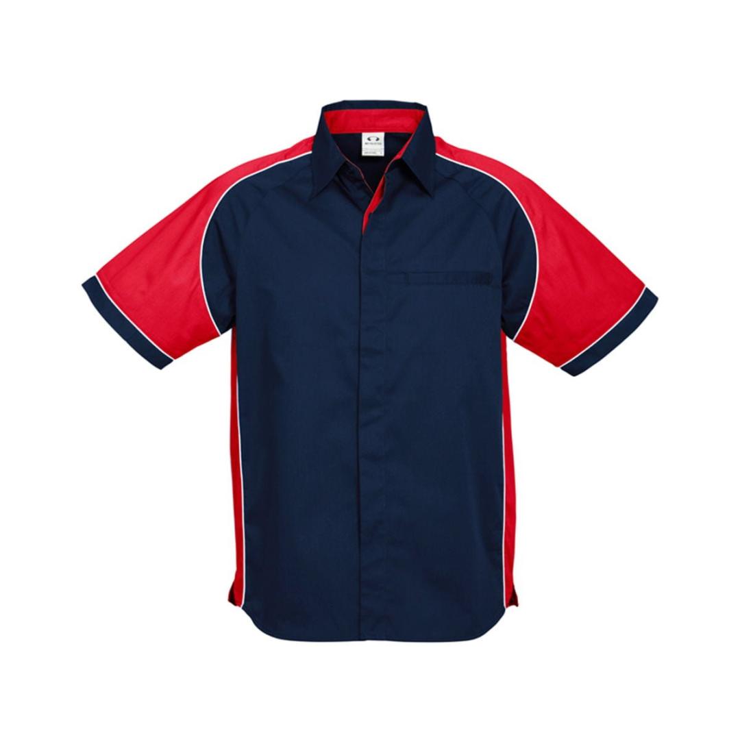 Mens Nitro Shirt-Navy / Red / White