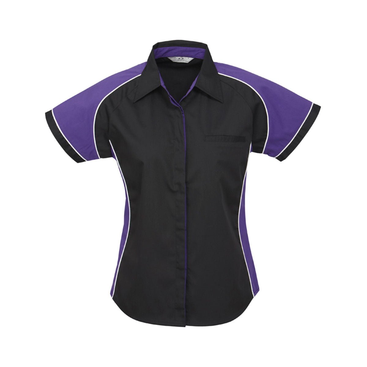 Ladies Nitro Shirt-Black / Purple / White