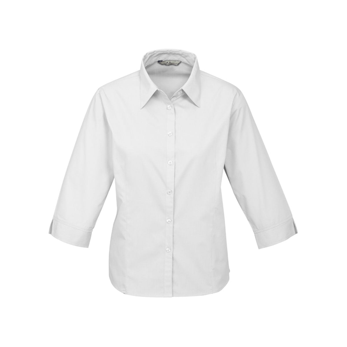 Ladies Base 3/4 Sleeve Shirt-White