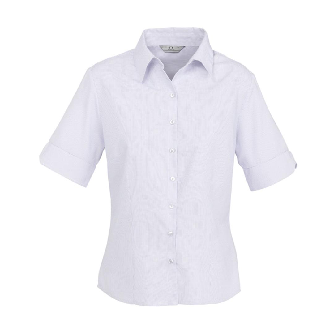 Ladies Signature Short Sleeve Shirt-Grape