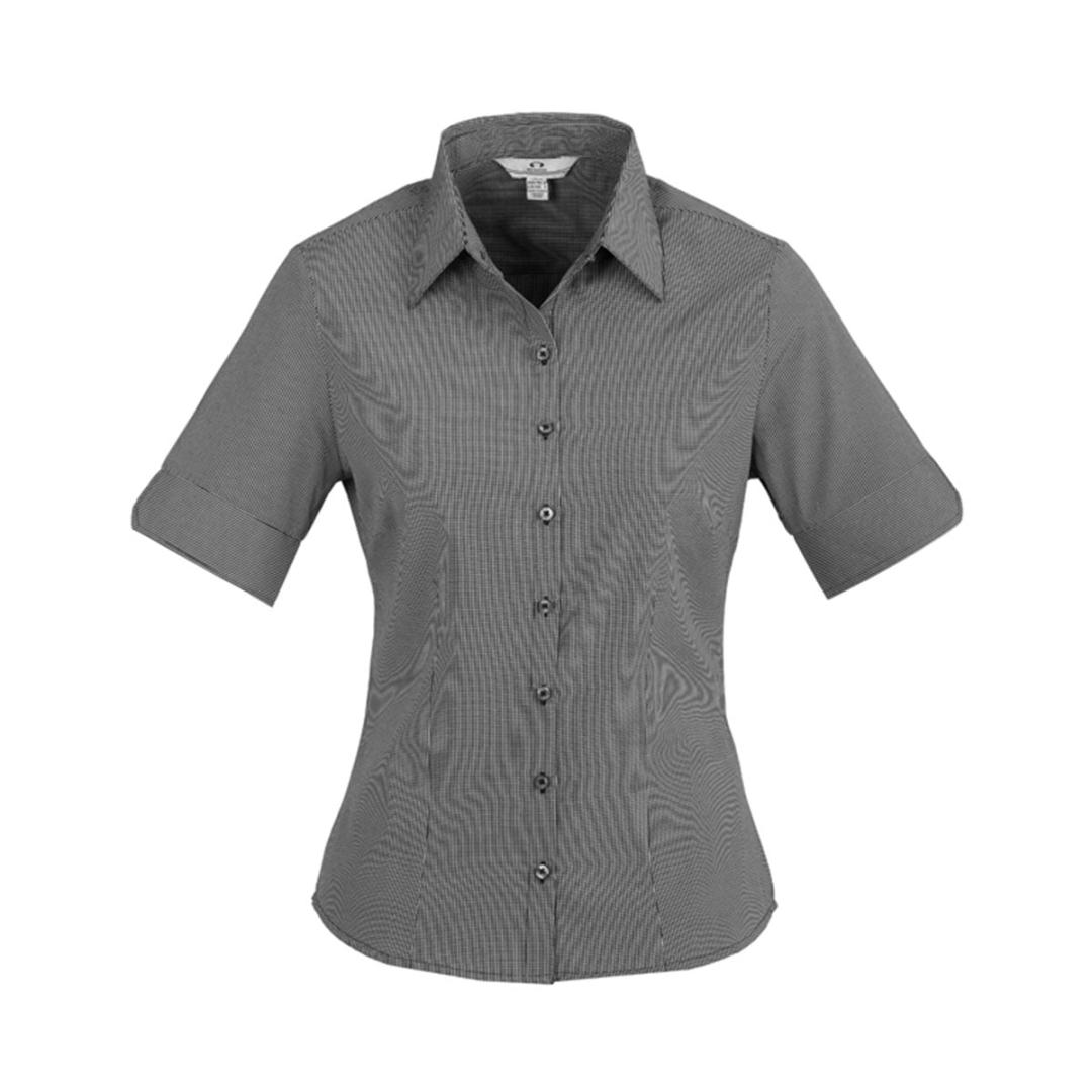 Ladies Signature Short Sleeve Shirt-Graphite