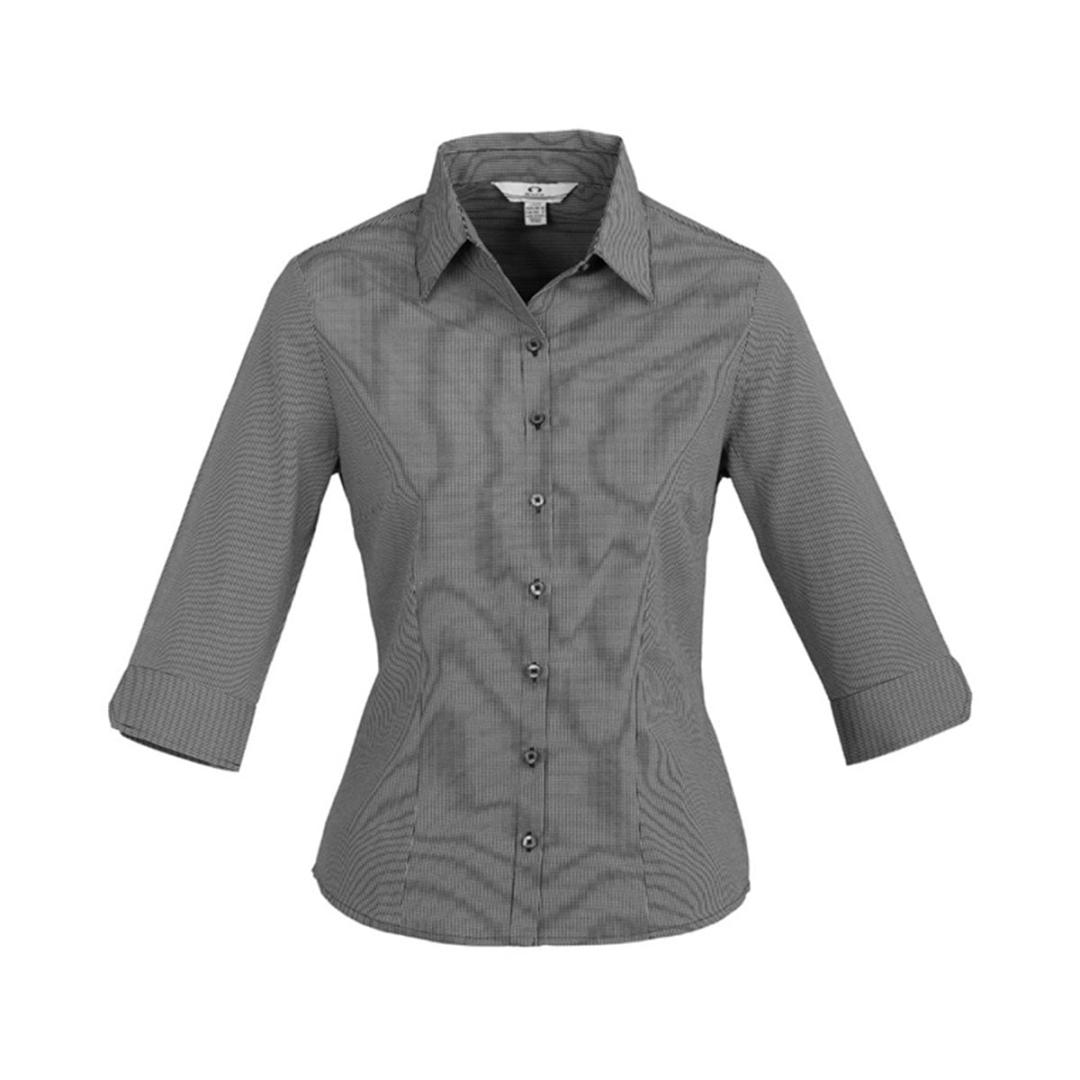 Ladies Signature 3/4 Sleeve Shirt-Graphite