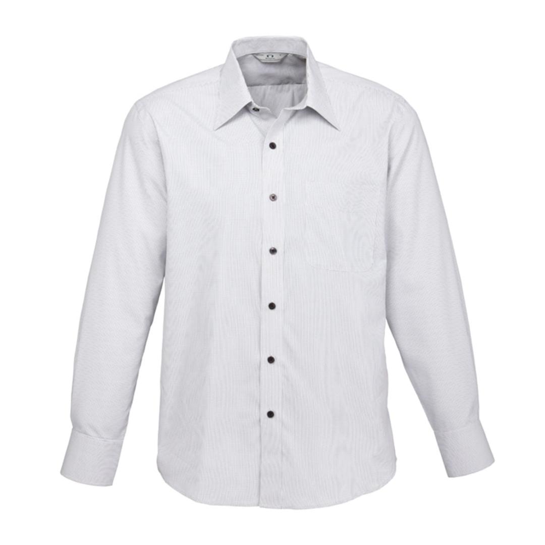 Mens Signature Long Sleeve Shirt-Black