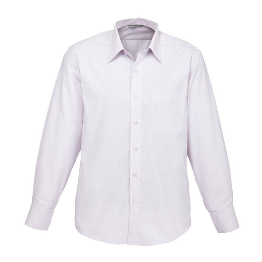 Mens Signature Long Sleeve Shirt-Grape