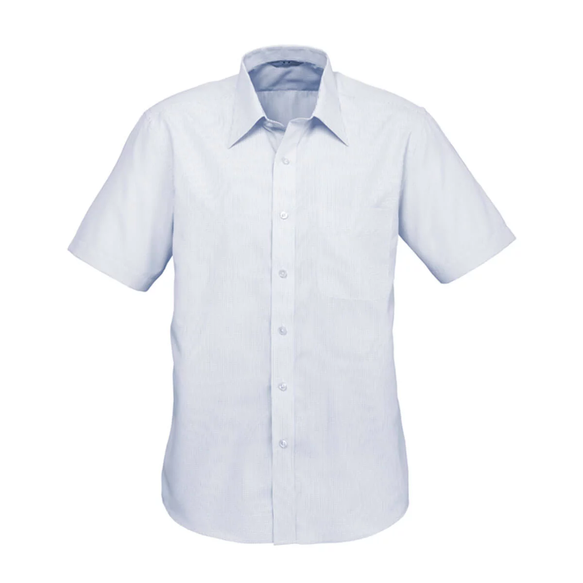 Mens Signature Short Sleeve Shirt-Dark Blue