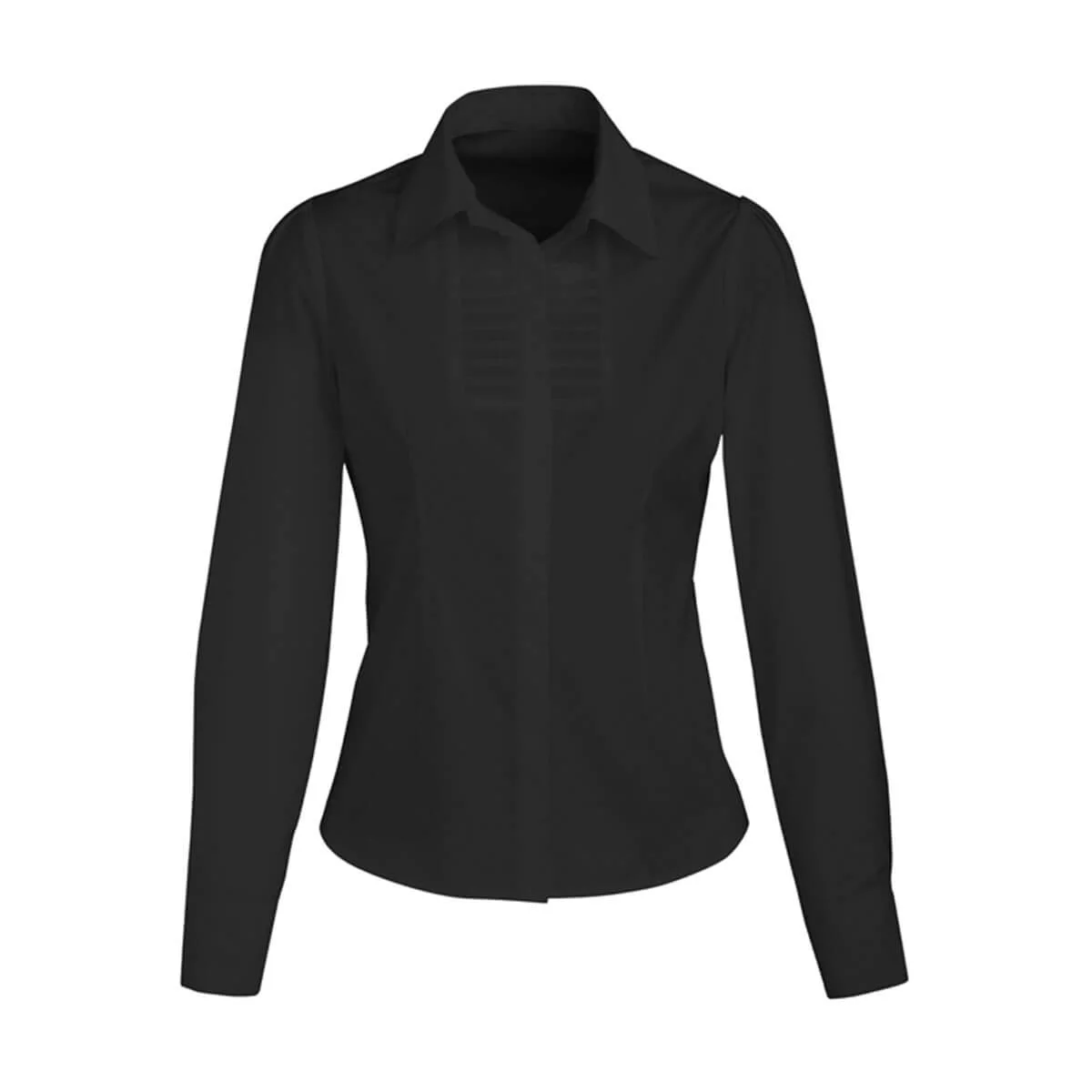 Ladies Berlin Long Sleeve Shirt-Black
