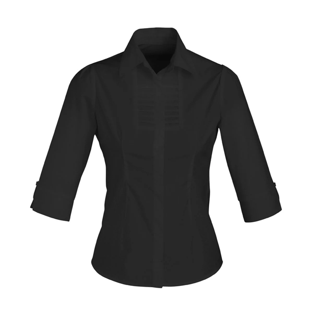 Ladies Berlin 3/4 Sleeve Shirt-Black