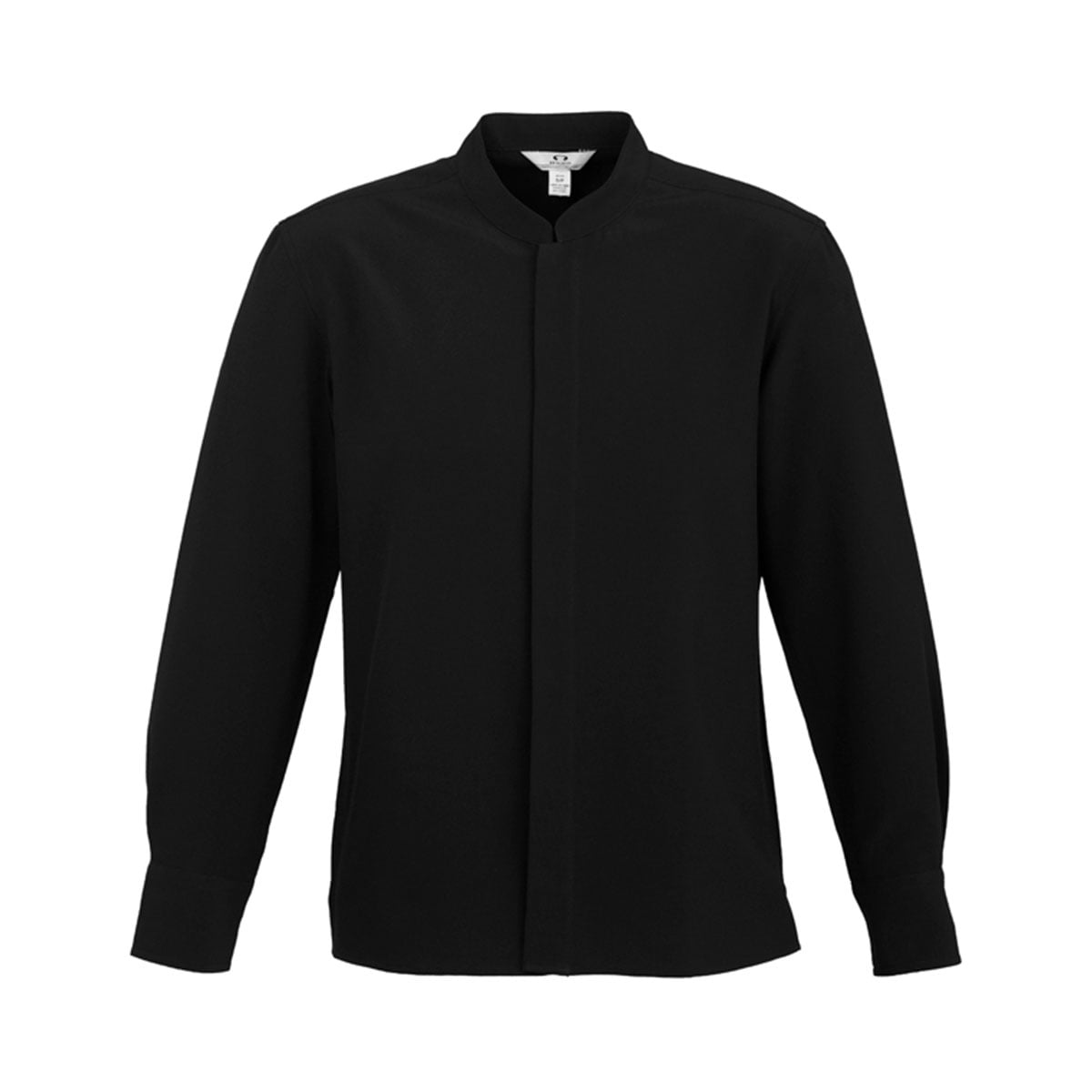 Mens Quay Long Sleeve Shirt-Black