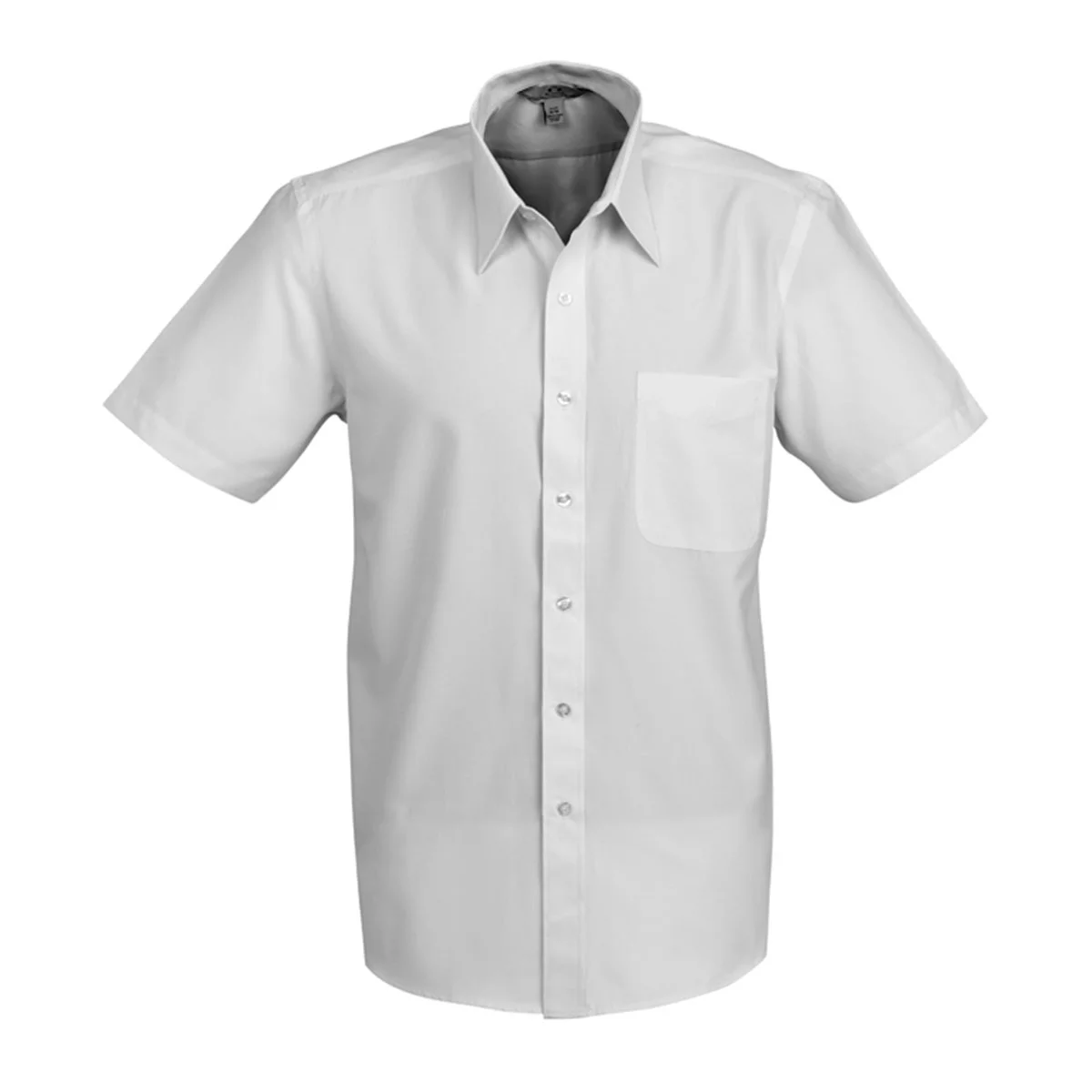 Mens Ambassador Short Sleeve Shirt-Silver Grey