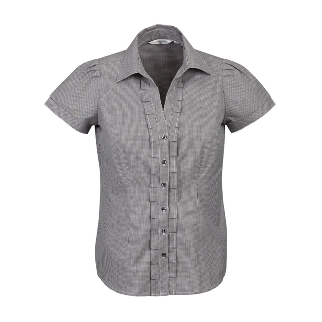 Ladies Edge Short Sleeve Shirt-Black