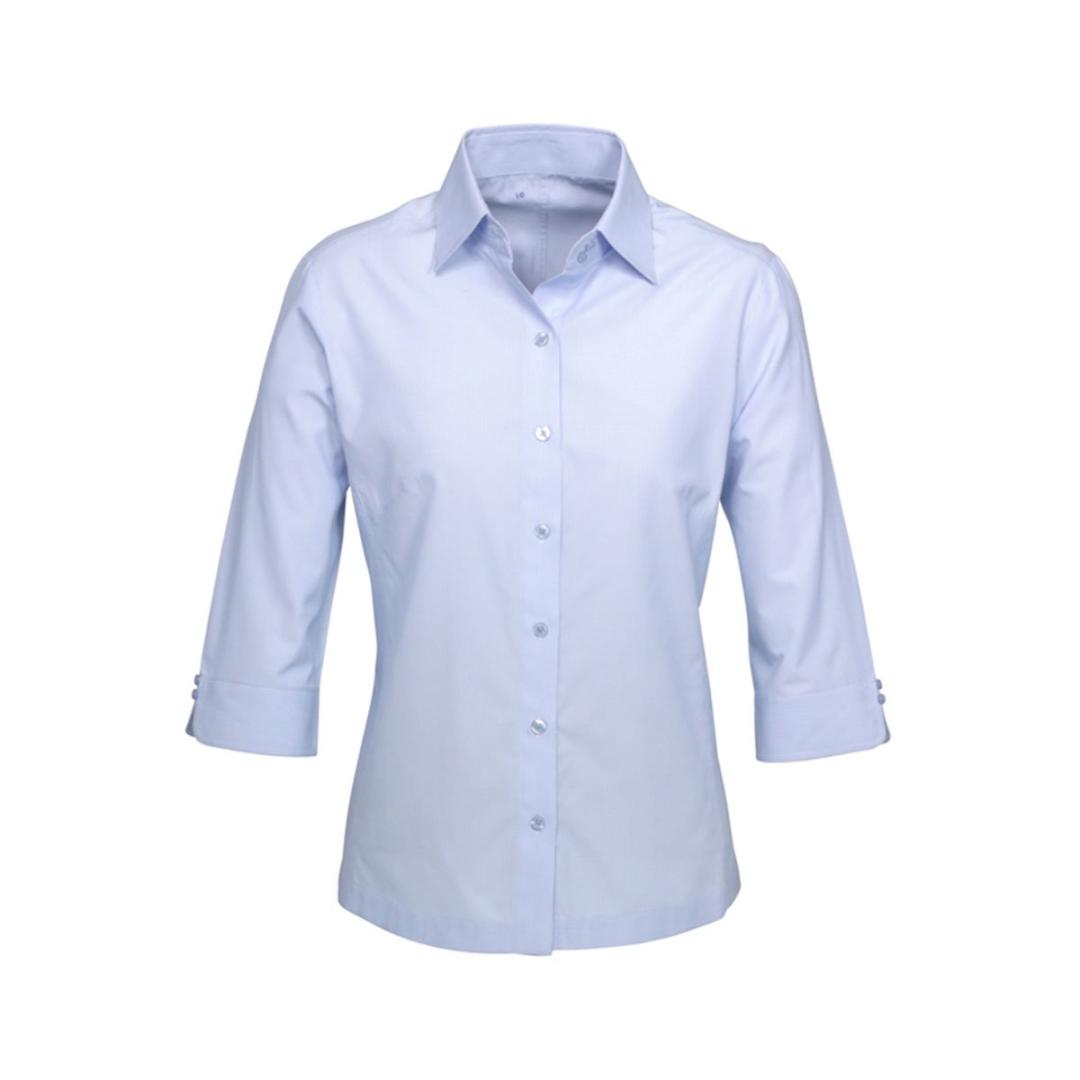 Ladies Ambassador 3/4 Sleeve Shirt-Blue