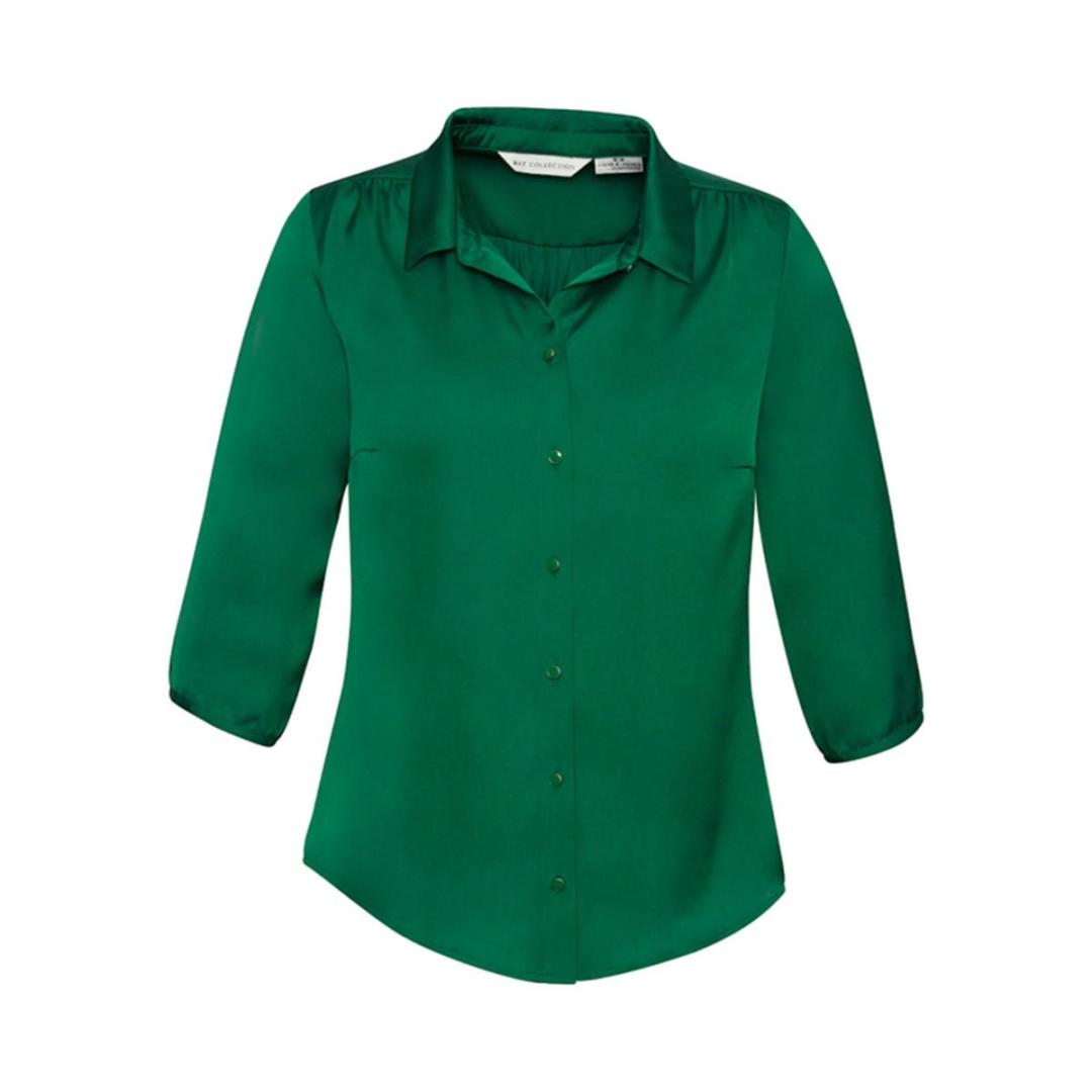 Ladies Shimmer Blouse-New Green