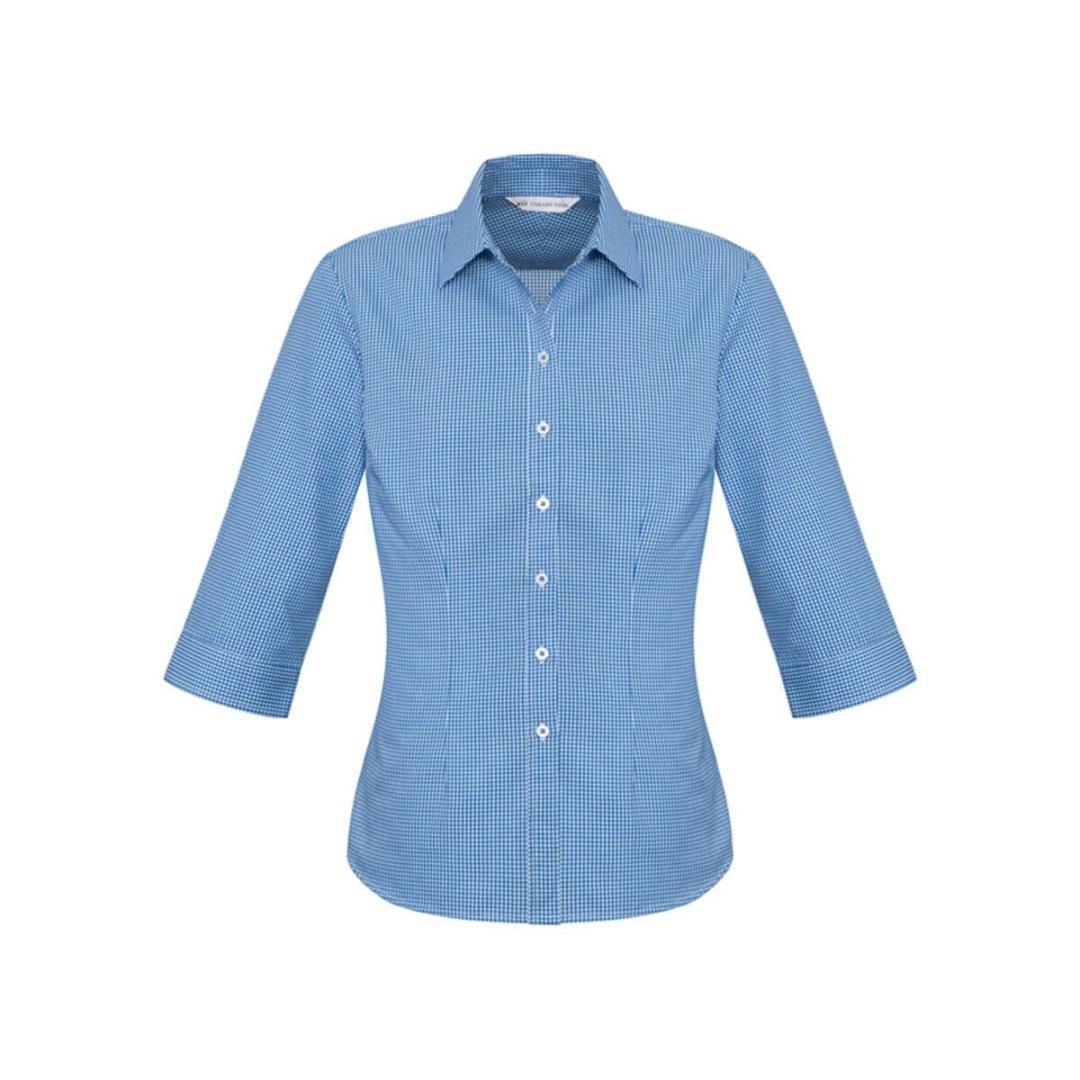Ladies Ellison 3/4 Sleeve Shirt-French Blue