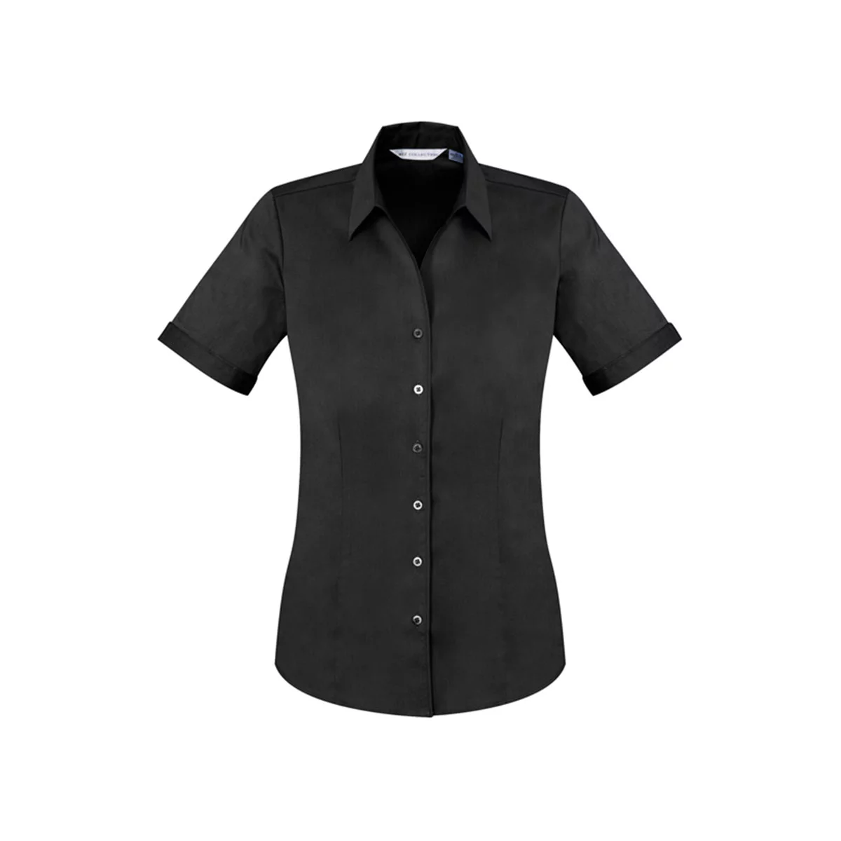 Ladies Monaco Short Sleeve Shirt-Black