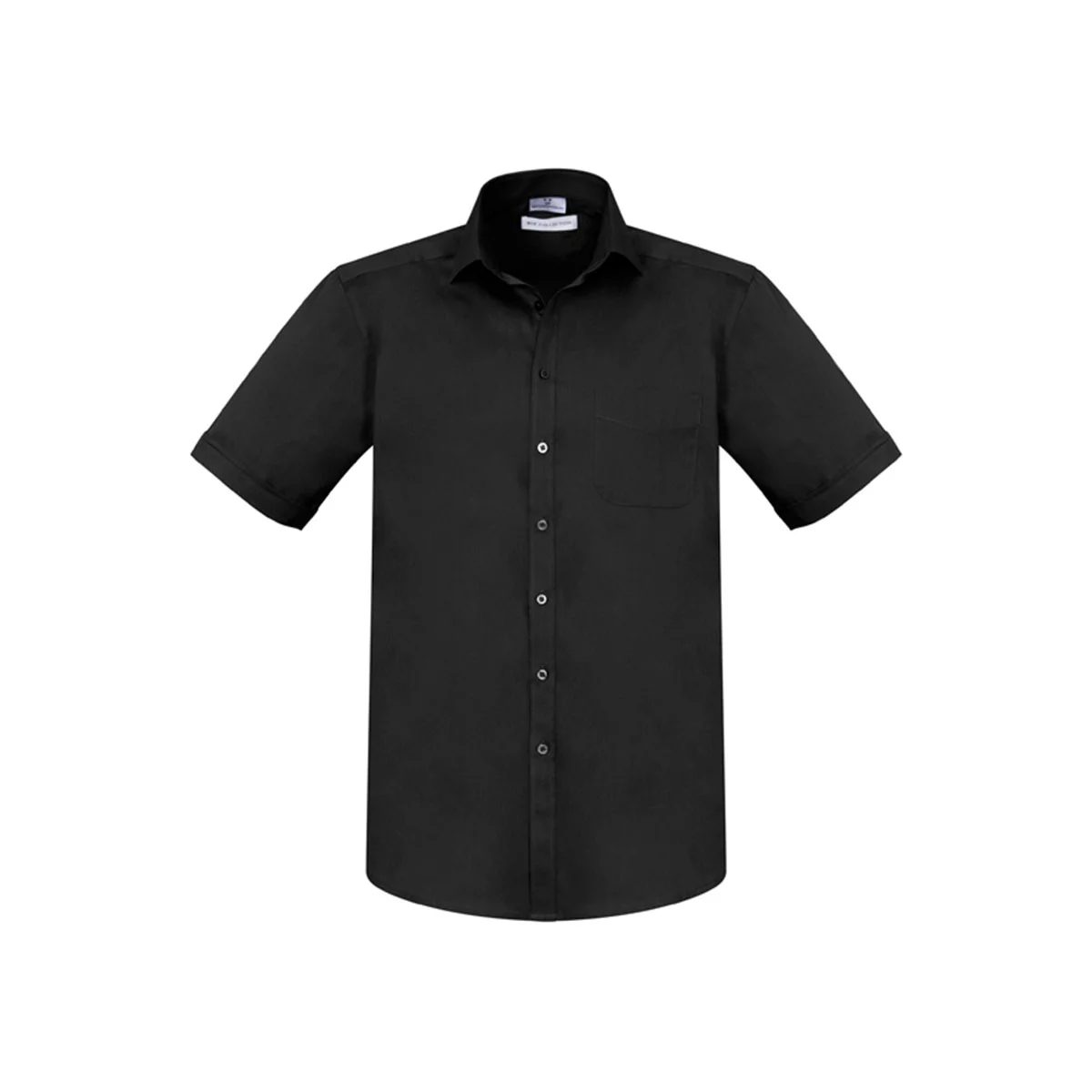 Mens Monaco Short Sleeve Shirt-Black