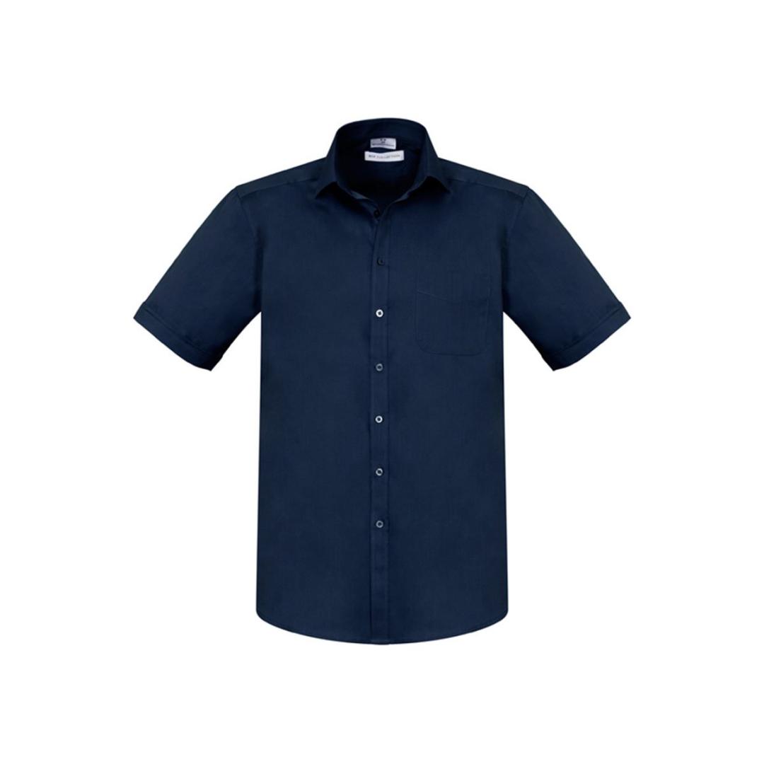 Mens Monaco Short Sleeve Shirt-Ink