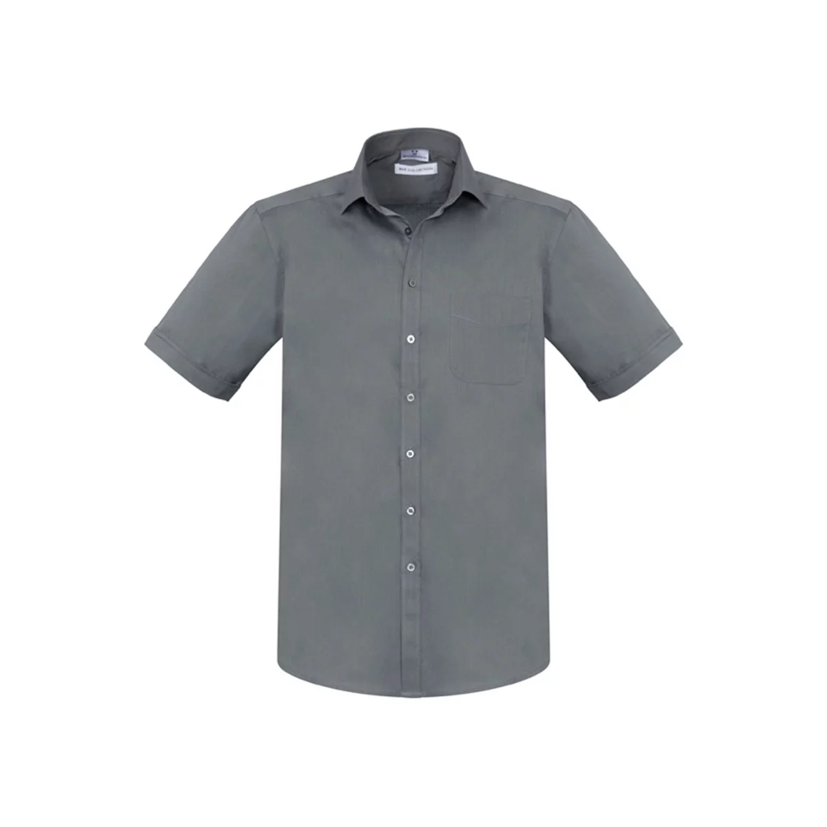 Mens Monaco Short Sleeve Shirt-Platinum
