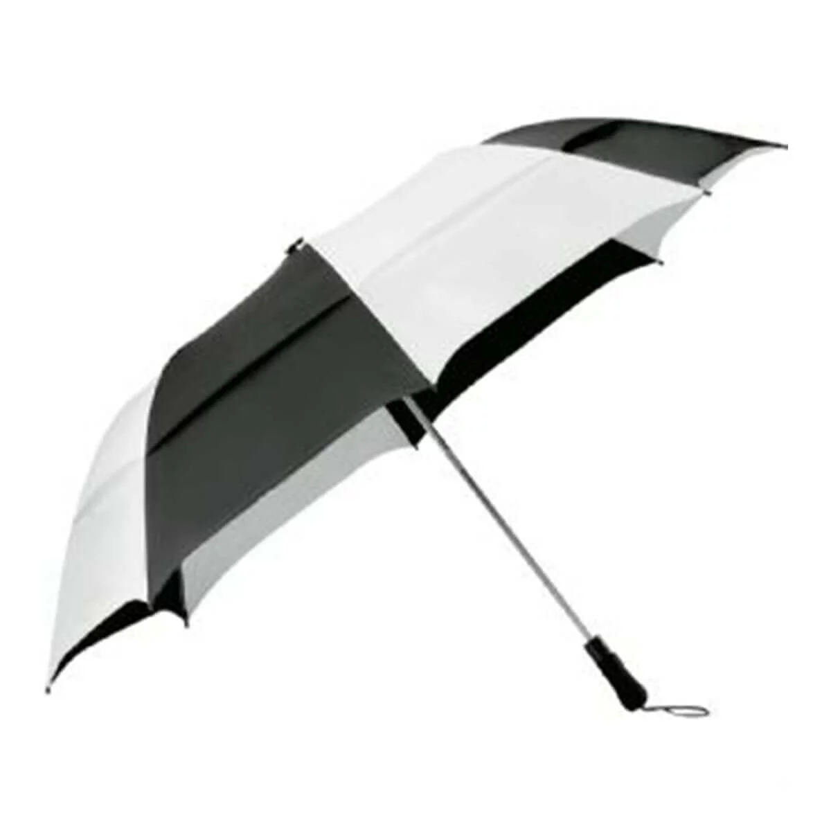 Vented Folding Umbrella-Black & White.