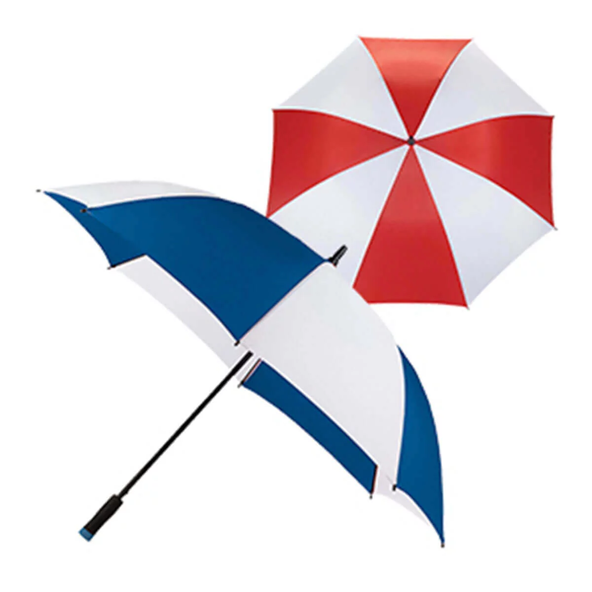 Ultra Value 58″ Auto Open Golf Umbrella-Blue/White