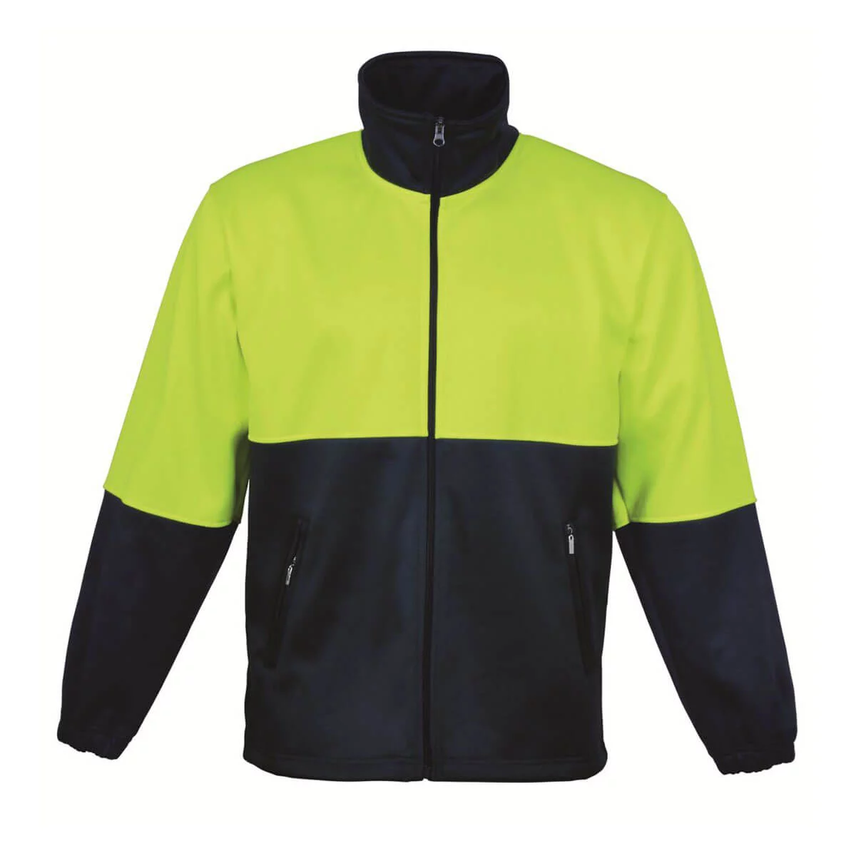 FULL ZIP FLEECE-Lime / Navy