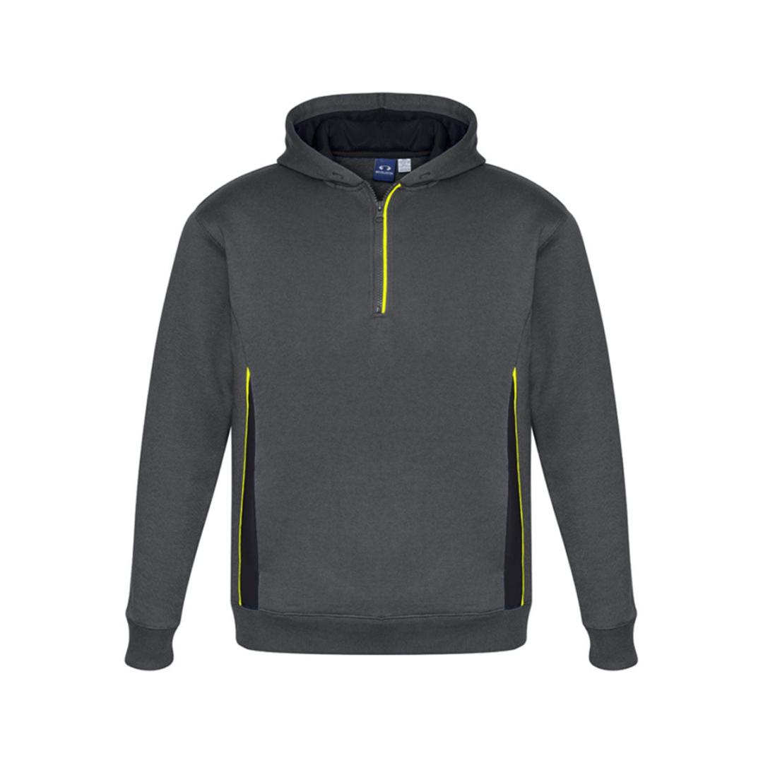Kids Renegade Hoodie-Grey / Black / Fluoro Yellow
