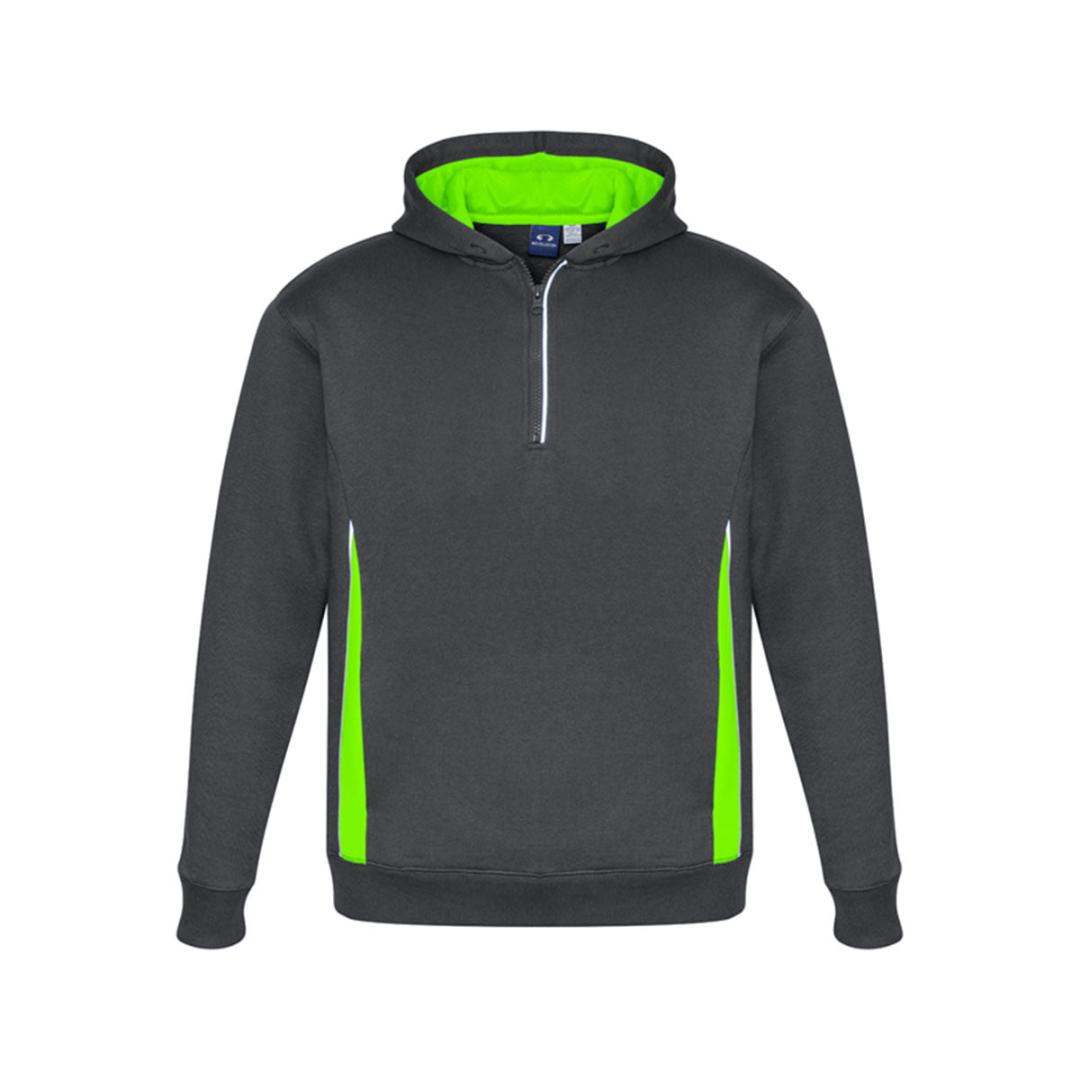 Kids Renegade Hoodie-Grey / Fluoro Lime / Silver