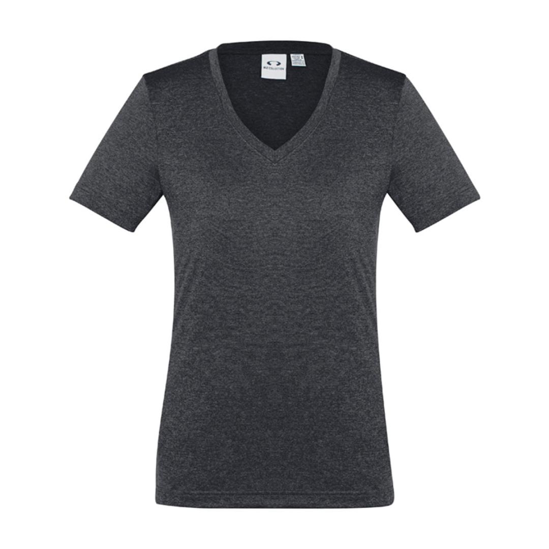 Ladies Aero Tee-Charcoal