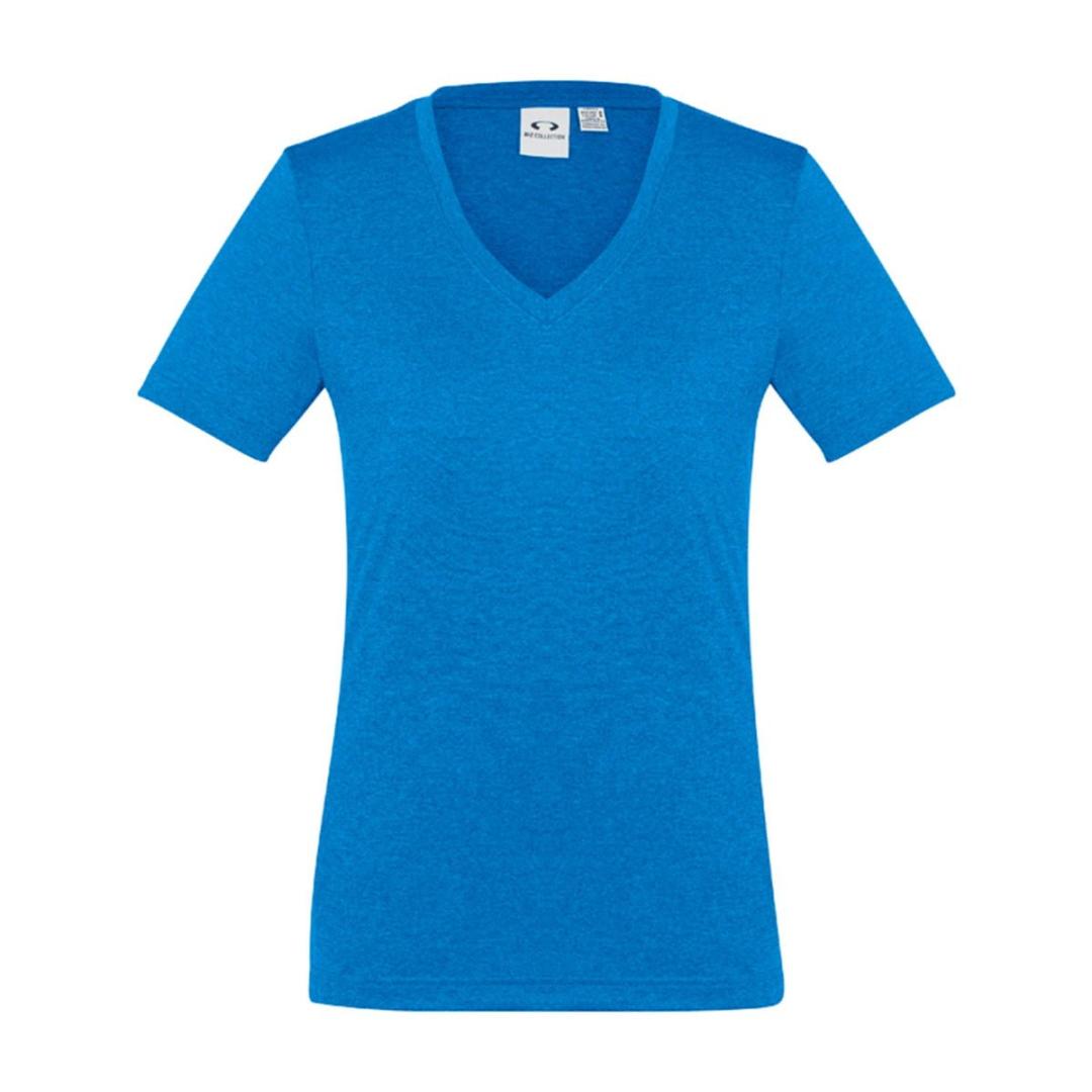 Ladies Aero Tee-Cyan