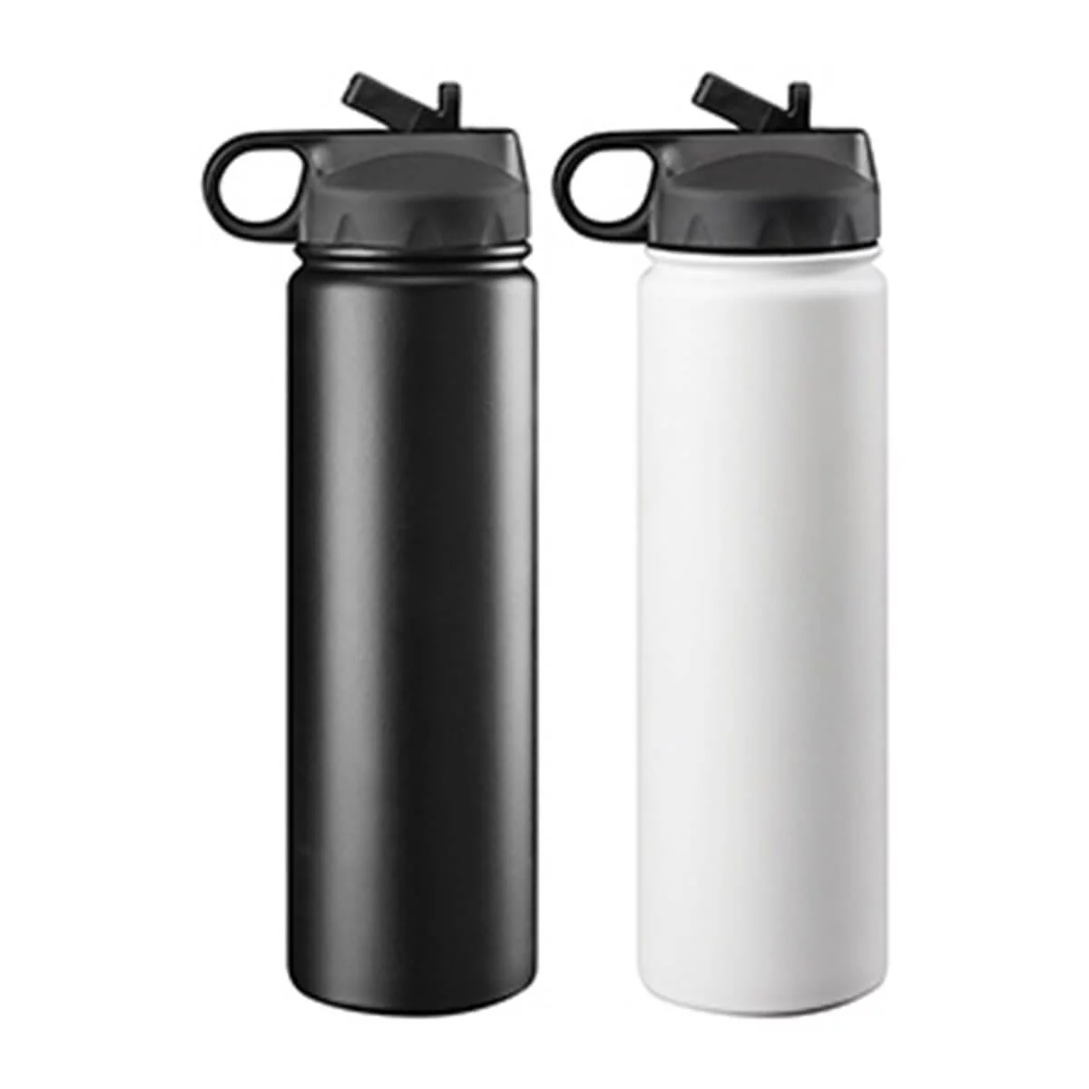 Trekk Double Walled Stainless Drink Bottle – White-White