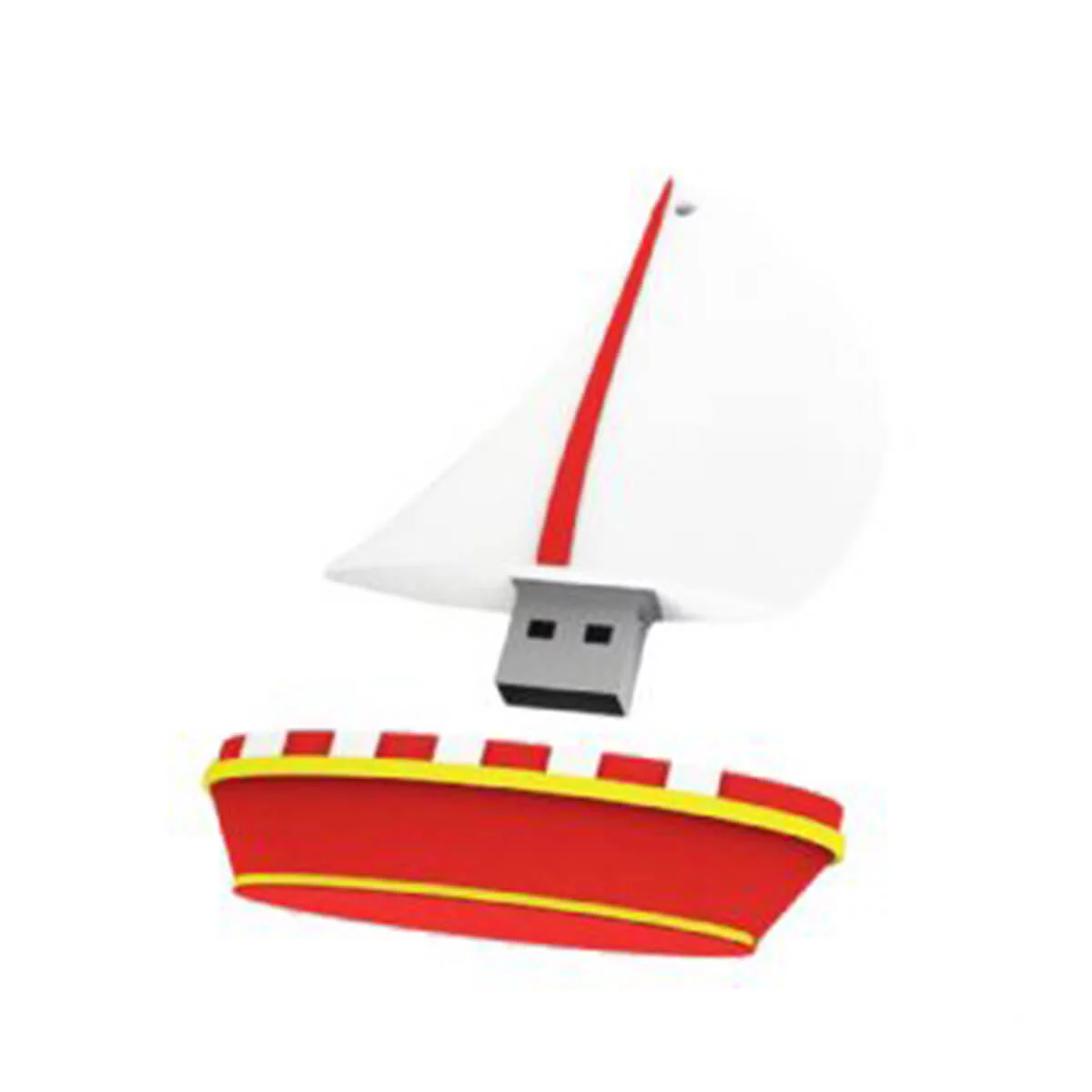 Yacht PVC Flash Drive-You can change up to 2 of the base PVC colours and print your logo in 1-2 colours in 1 position.
