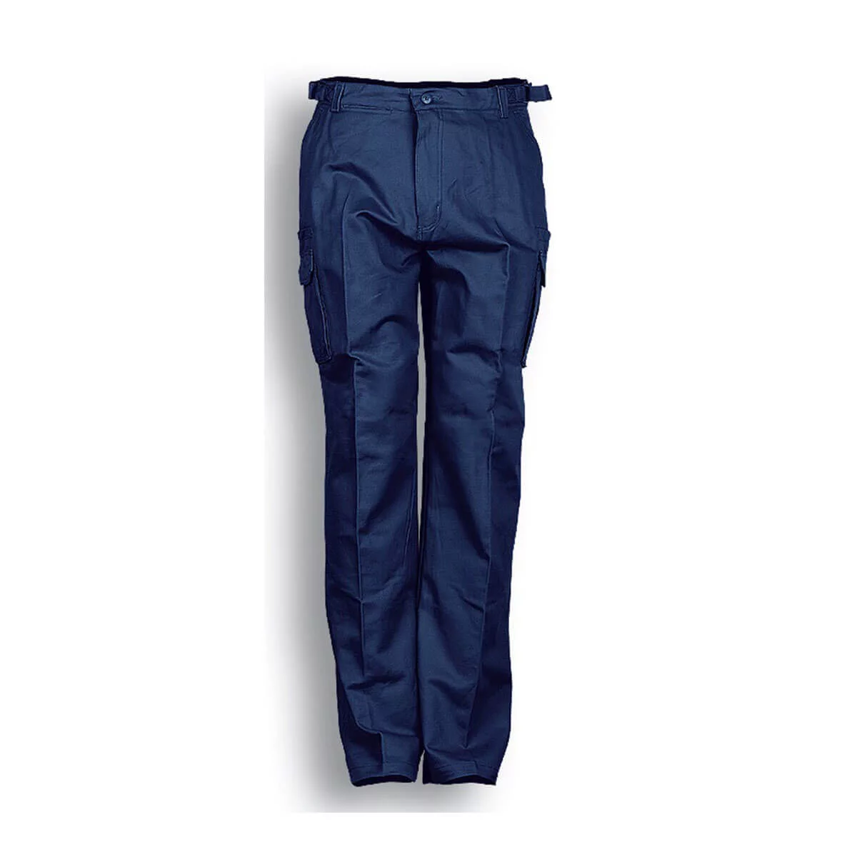 COTTON DRILL CAGO PANTS-Navy